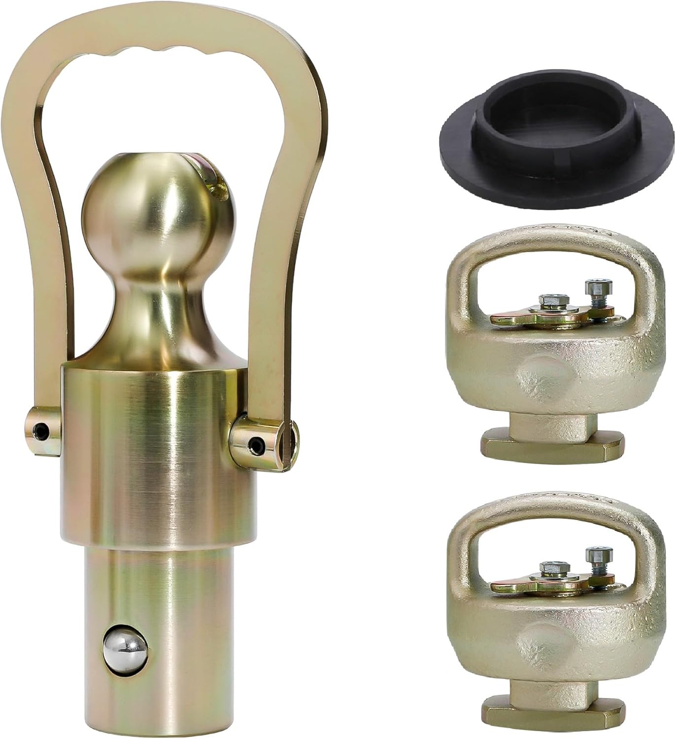 GNXA2061 Gooseneck Ball Kit, 2-5/16-Inch Ball with Safety Chain Anchors for Ram 2500/3500, Chevy Silverado & GMC Sierra 2500/3500 HD, Ford F-250/F-350/F-450