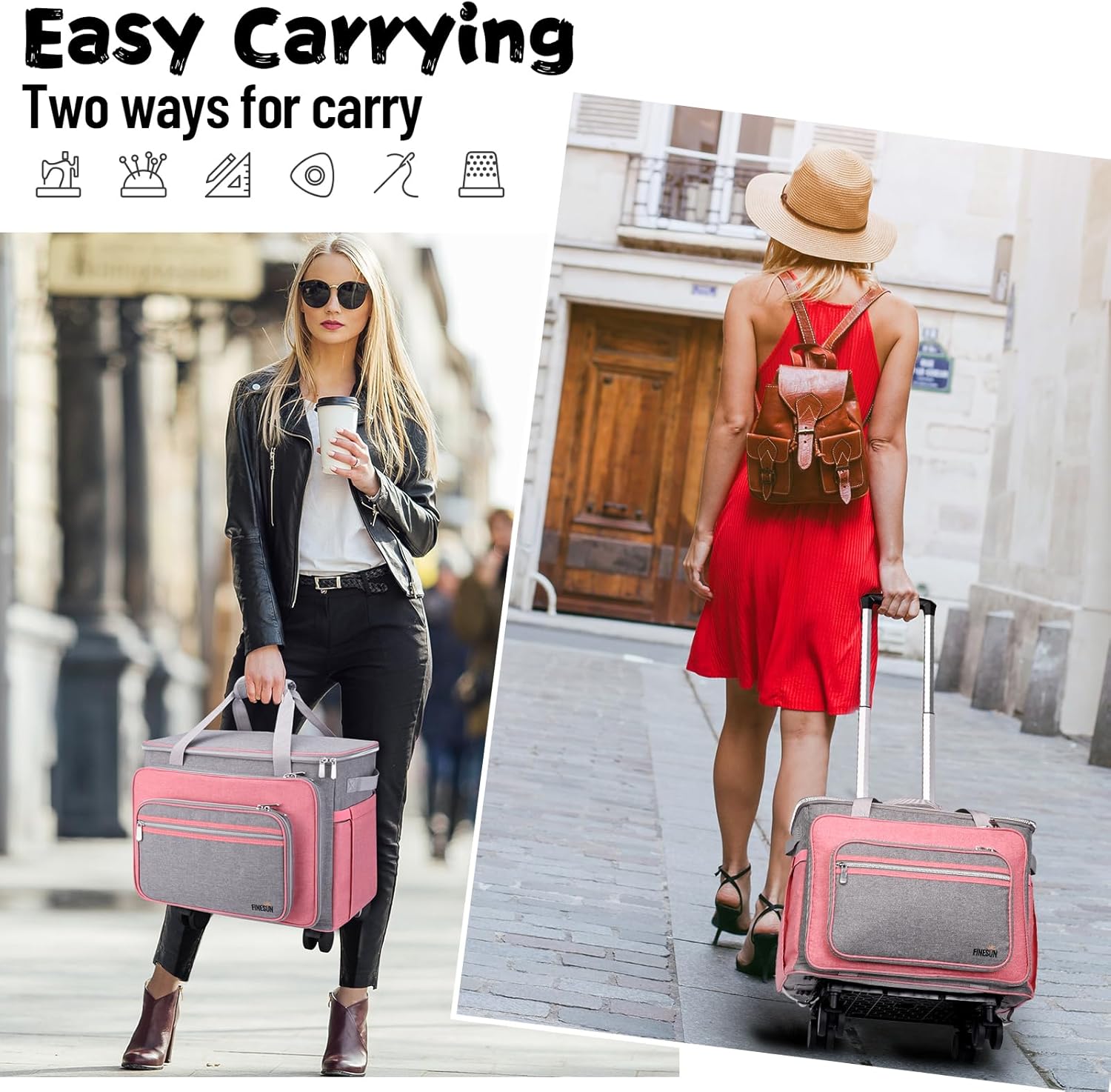 Tutto Large Sewing Machine Bag On Wheels - Lime | Shabby Fabrics Tutto Large Sewing Machine Bag On Wheels - Lime | Shabby Fabrics