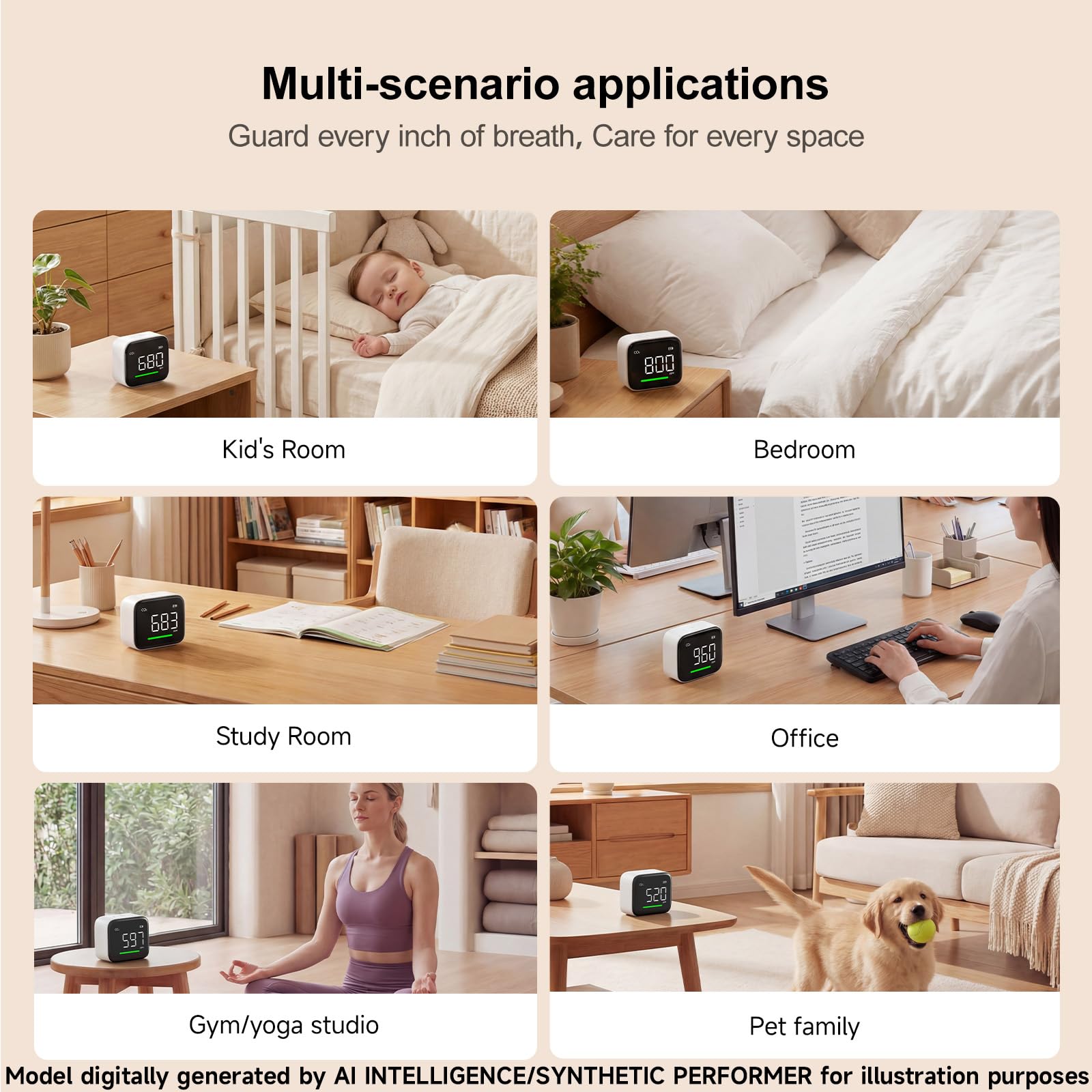 ATuMan CO2 Detector - Indoor Air Quality Monitor -6