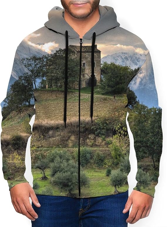 Amazon Co Jp Between Mountains House メンズ 流行 Logo 長袖 野球ジャケット スタジャンパーカー 秋 長袖 厚手 防寒 防風 登山 ゴルフウェア アウター おしゃれ ファッション