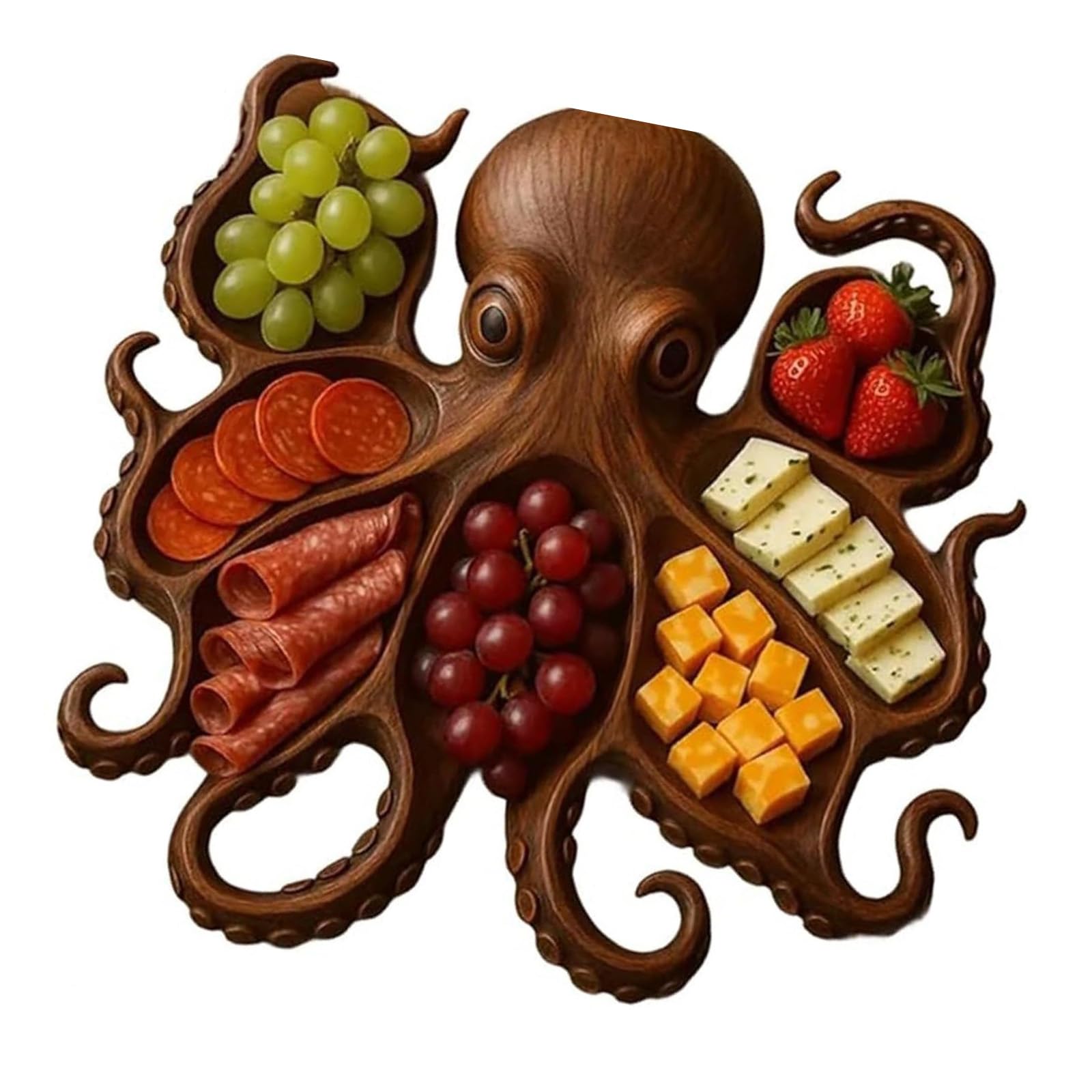 Wooden Charcuteries Board Cheese Platter for Seafood Parties Creation Serving Tray Unique Gift Charcuteries Platter