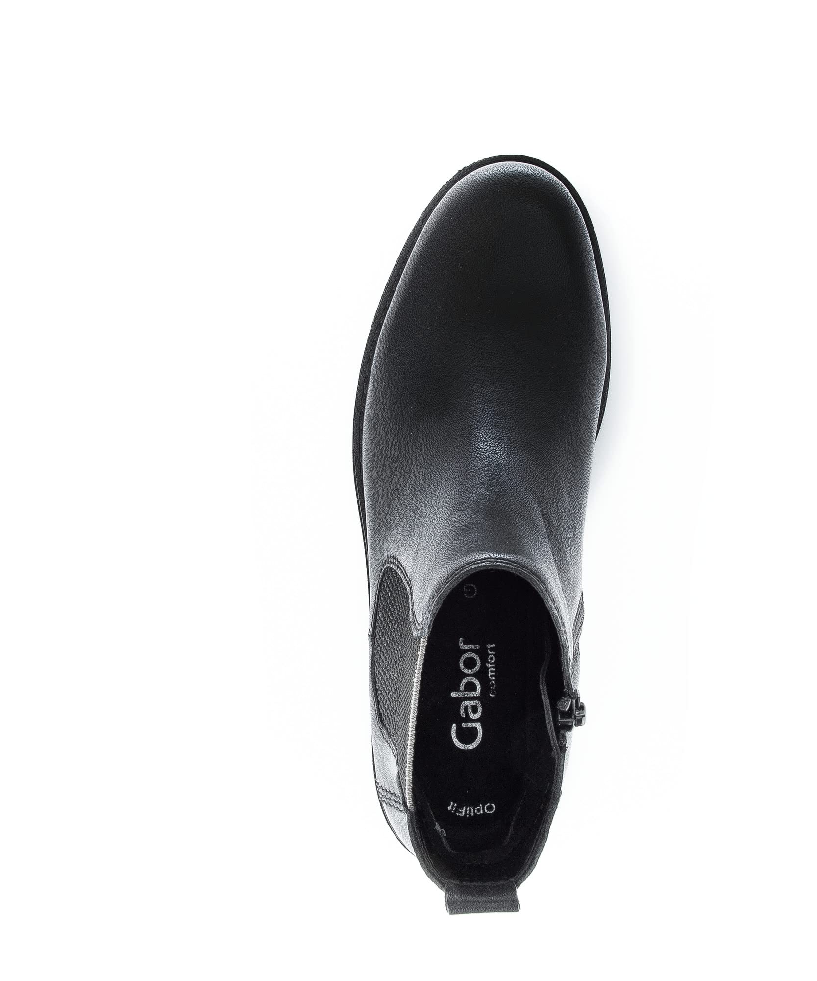 Gabor Damen Chelsea Boots, Frauen Stiefeletten,Wechselfußbett,Moderate Mehrweite (G),Stiefel,Booties,schwarz (Micro),37.5 EU / 4.5 UK – Ansicht 6