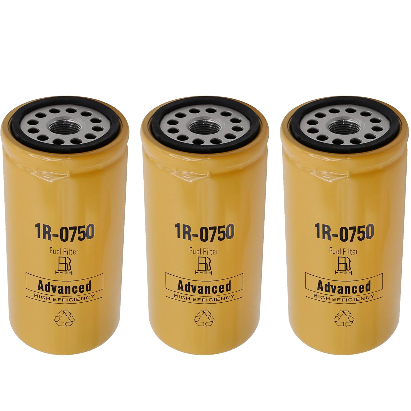 4 Pack NEW CAT FUEL FILTERS 1R-0750 / MADE IN USA / CATERPILLAR OEM - Foto 4