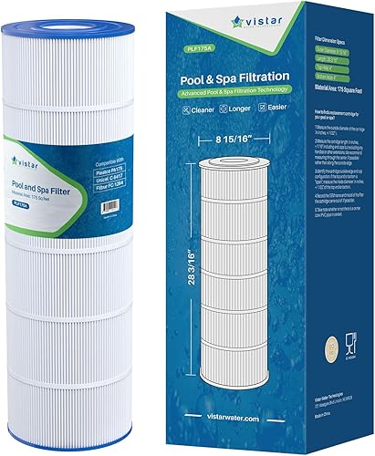 Filtro de piscina PLF175A reemplaza a Hayward C1750, CX1750RE, PA175, Ultral-B4, Unicel C-8417, Filbur FC-1294, PXC175, 817-0175P, L x OD 28 316" x8