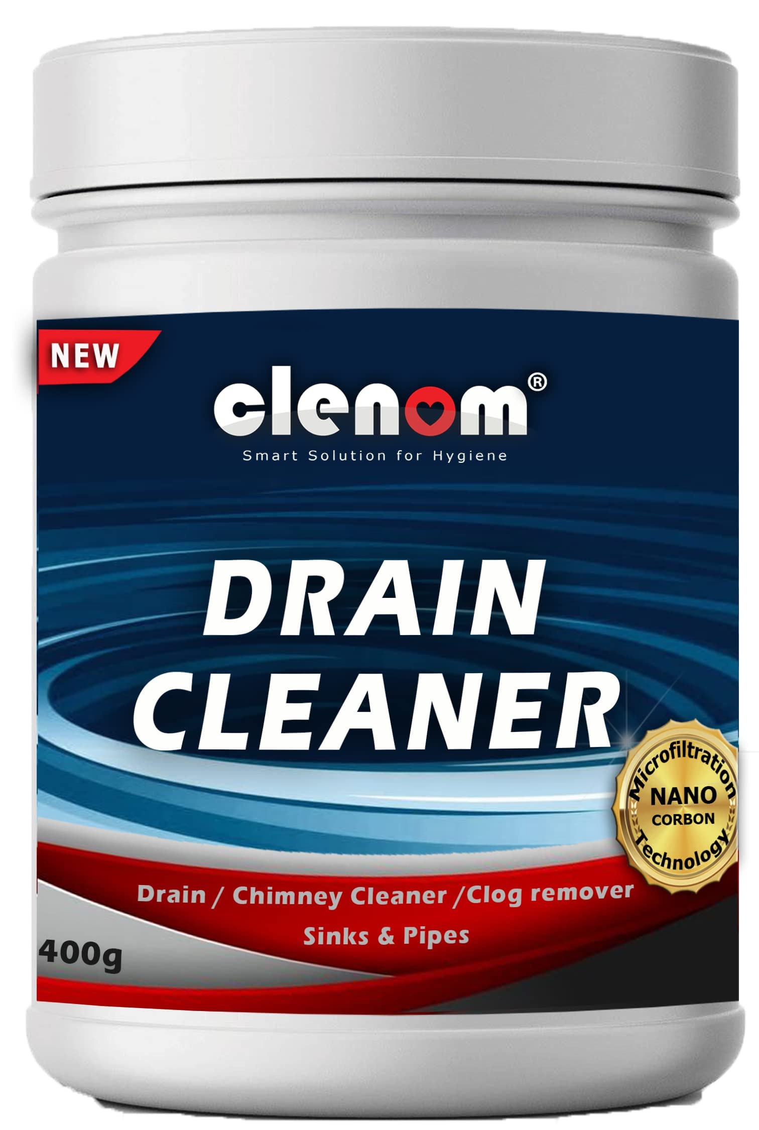 Clenom Instant Drain Cleaner (400 GRAMS) All Drains Clog Remover, Chimney Degreaser, Blockages in Washbasin, Bathroom Drain, Sinks, Pipes within 15 Minutes. (B0BQJSXRJG) Amazon Price History, Amazon Price Tracker