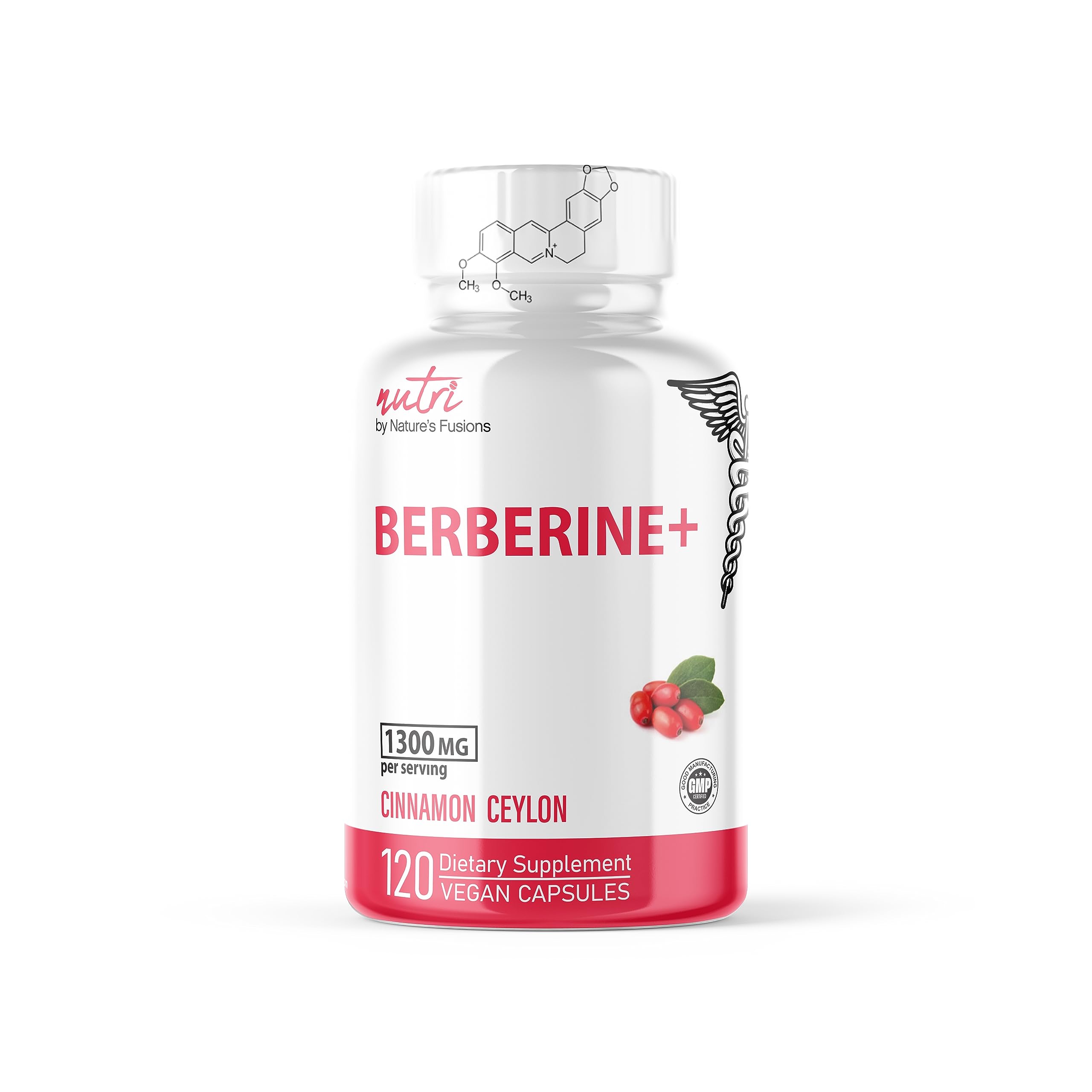 Nutri USDA Berberine 1300mg w/ Ceylon Cinnamon - Berberine HCL - 120 Caps — Amazon image 5