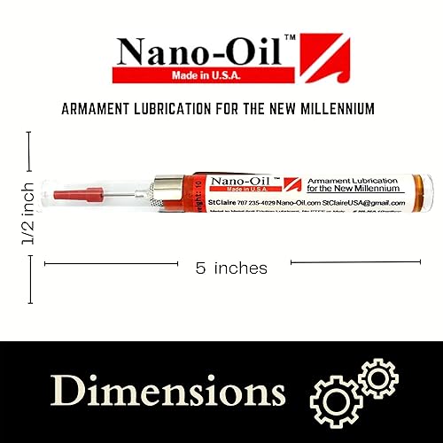 Vista 17 de Nano-Oil Duo: 10+85 Peso Original y Heavy Grade Kit-by St. Claire-NanoLube Concentrado Anti Fricción -Nano Aceite para cuchillos, lubricante