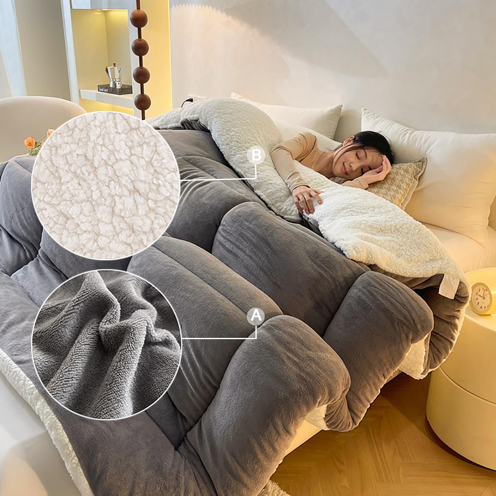 Fluweel plat laken 180x230cm tot 350x250cm Ultrazacht luxe gezellig