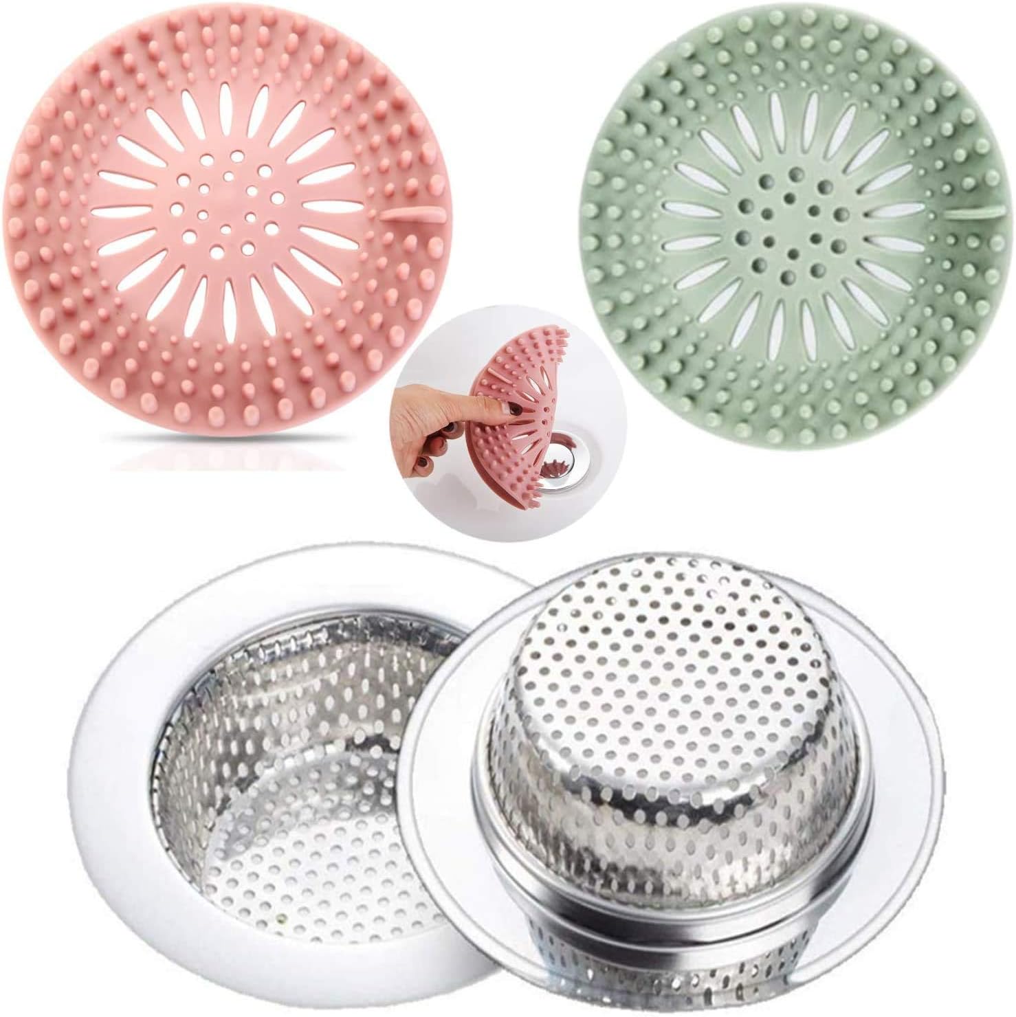 Kitchen Sink Strainer, Perfect for Most Sink Drains, Anti