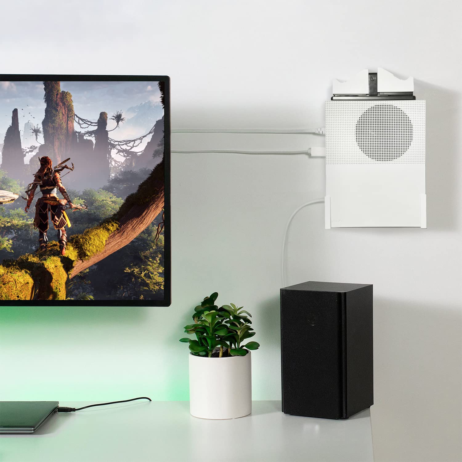 Cavo audio ottico bianco 10,7 m, cavo ottico audio digitale sottile a 90 gradi, cavo ottico SPDIF Toslink, cavo audio in fibra ottica ad angolo retto, cavo audio ottico per soundbar/TV/PS4/Xbox/Home