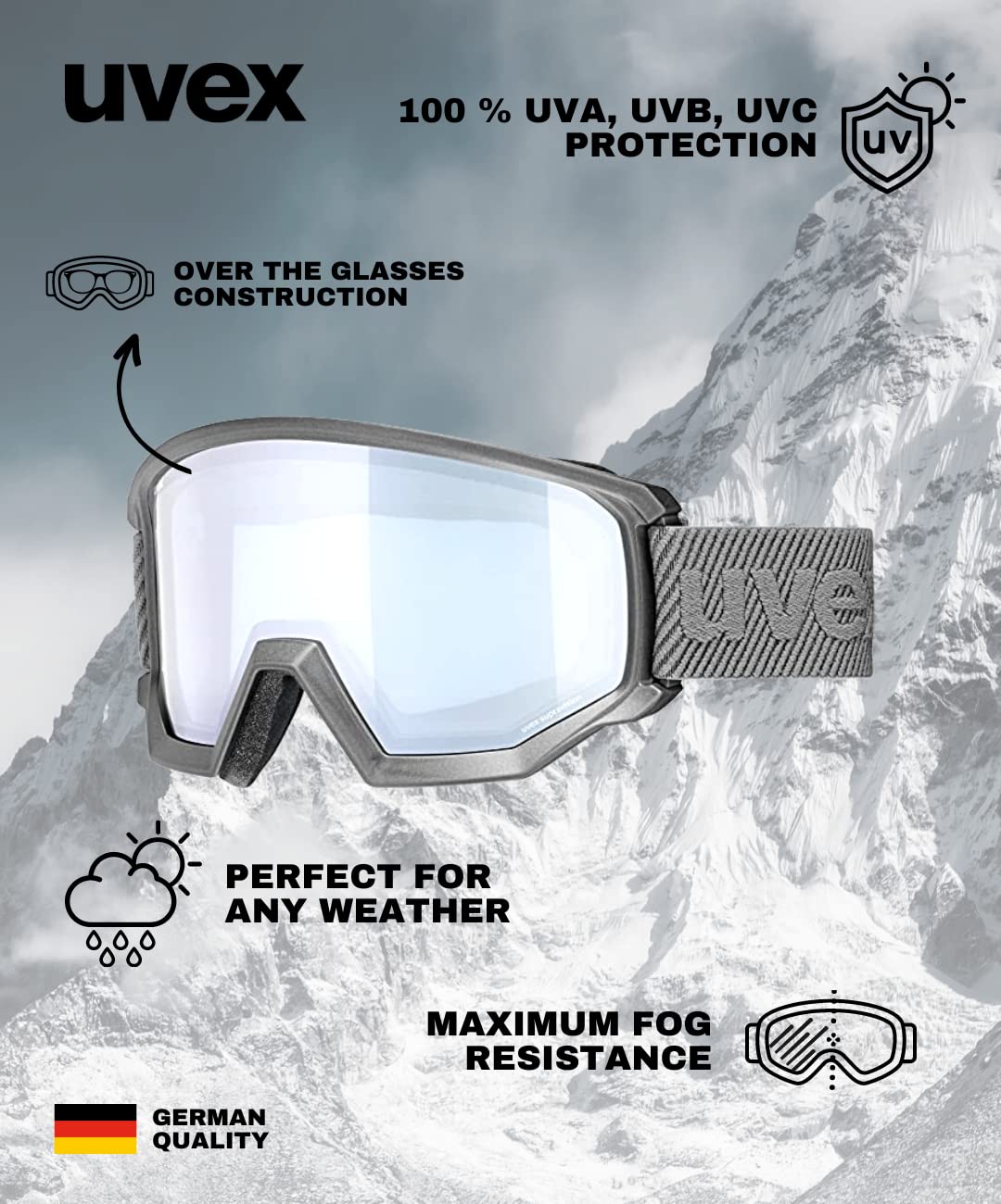 Amazon | [ウベックス] スキースノーボードゴーグル ユニセックス