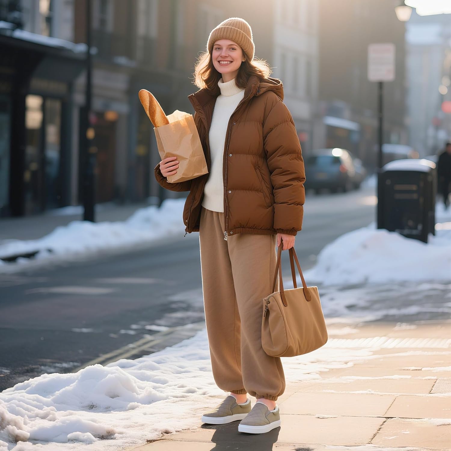 STQ Loafers for Women Memory Foam Slip On Sneakers EleeS Quilted 1.0 Comfort Fall Shoes - Image 2