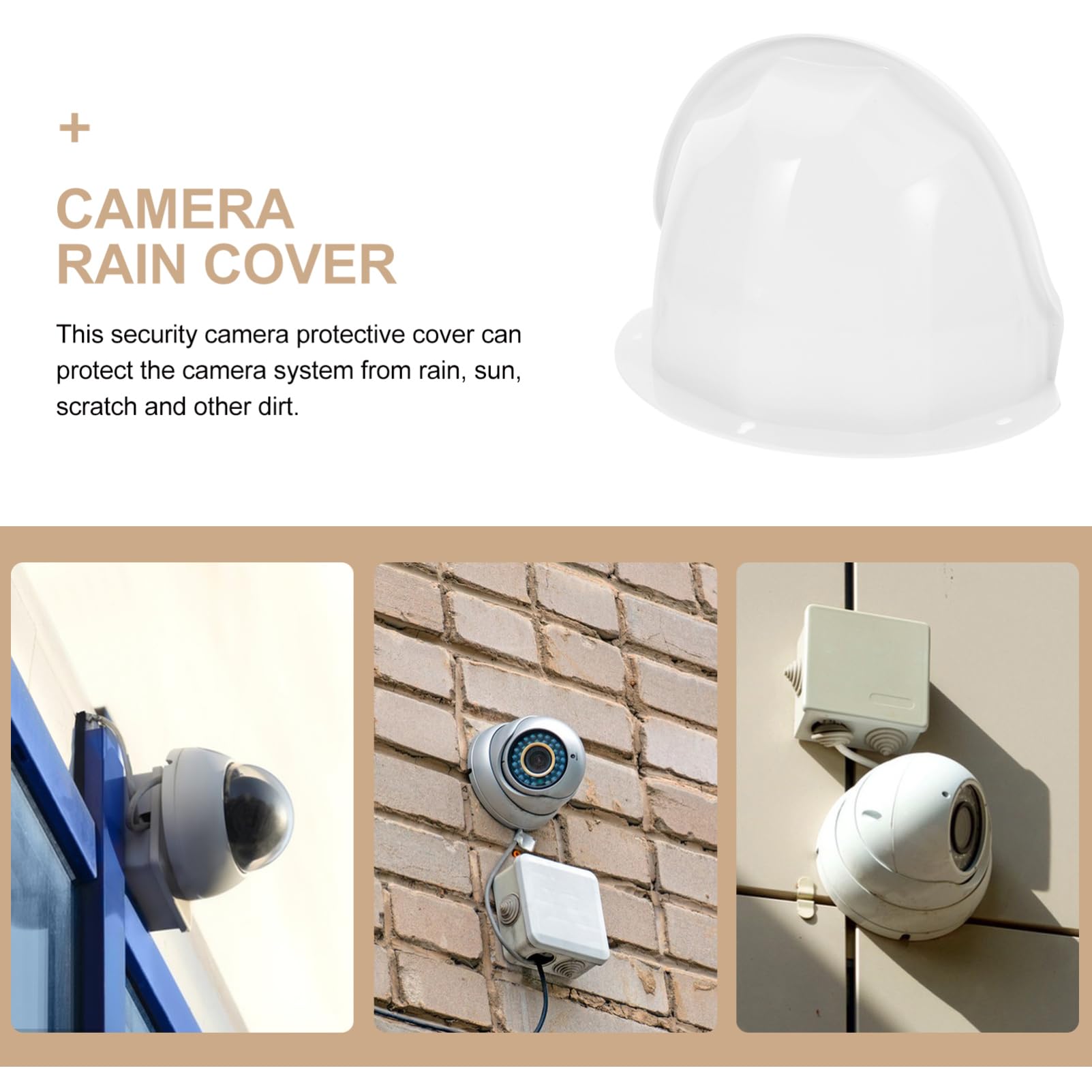 Boîtier de Protection pour Caméra Extérieure Blanc en Abs 1 PC