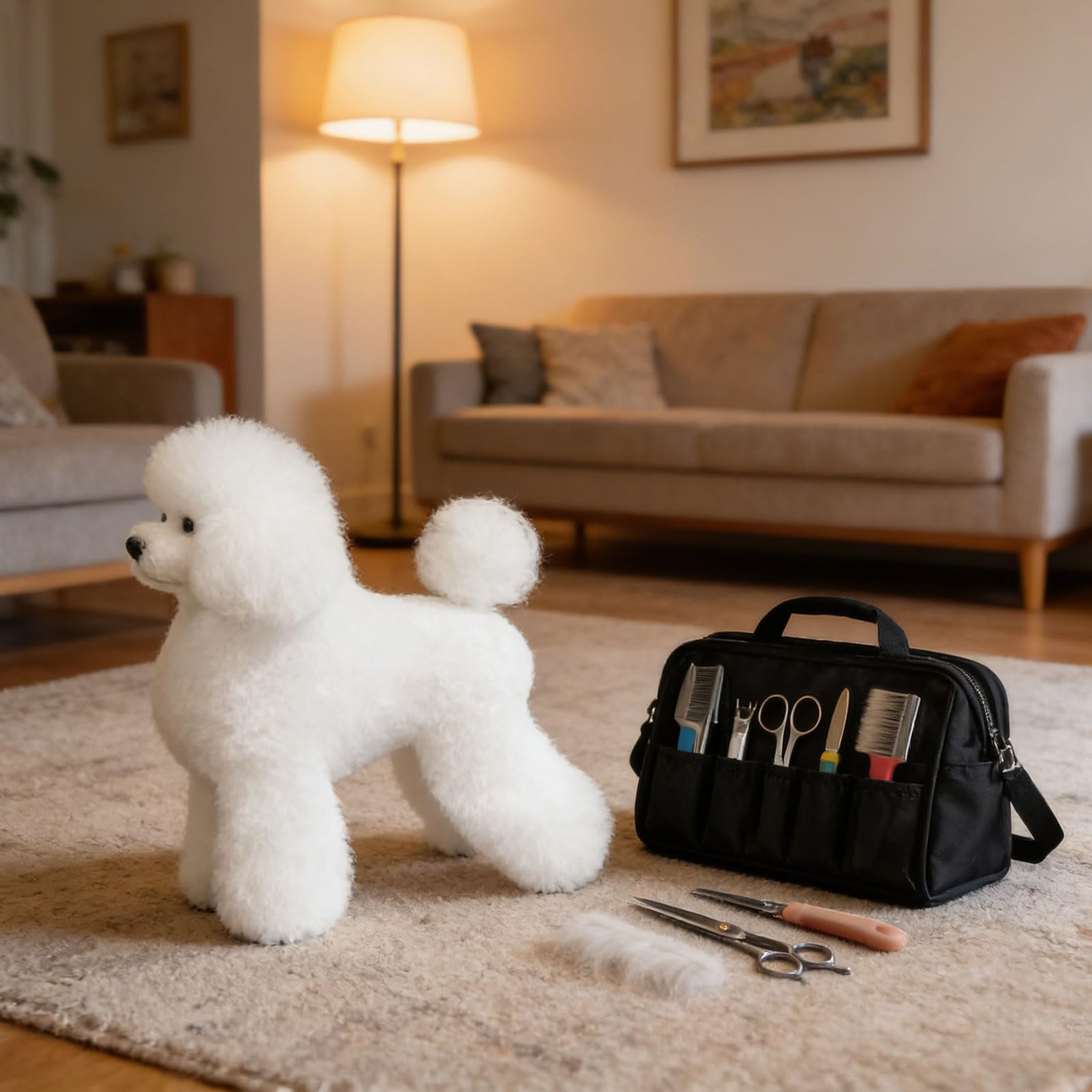 Modello di pratica di toelettatura del barboncino sintetico o telaio per addestramento Pet Grooming Practice Dog Model