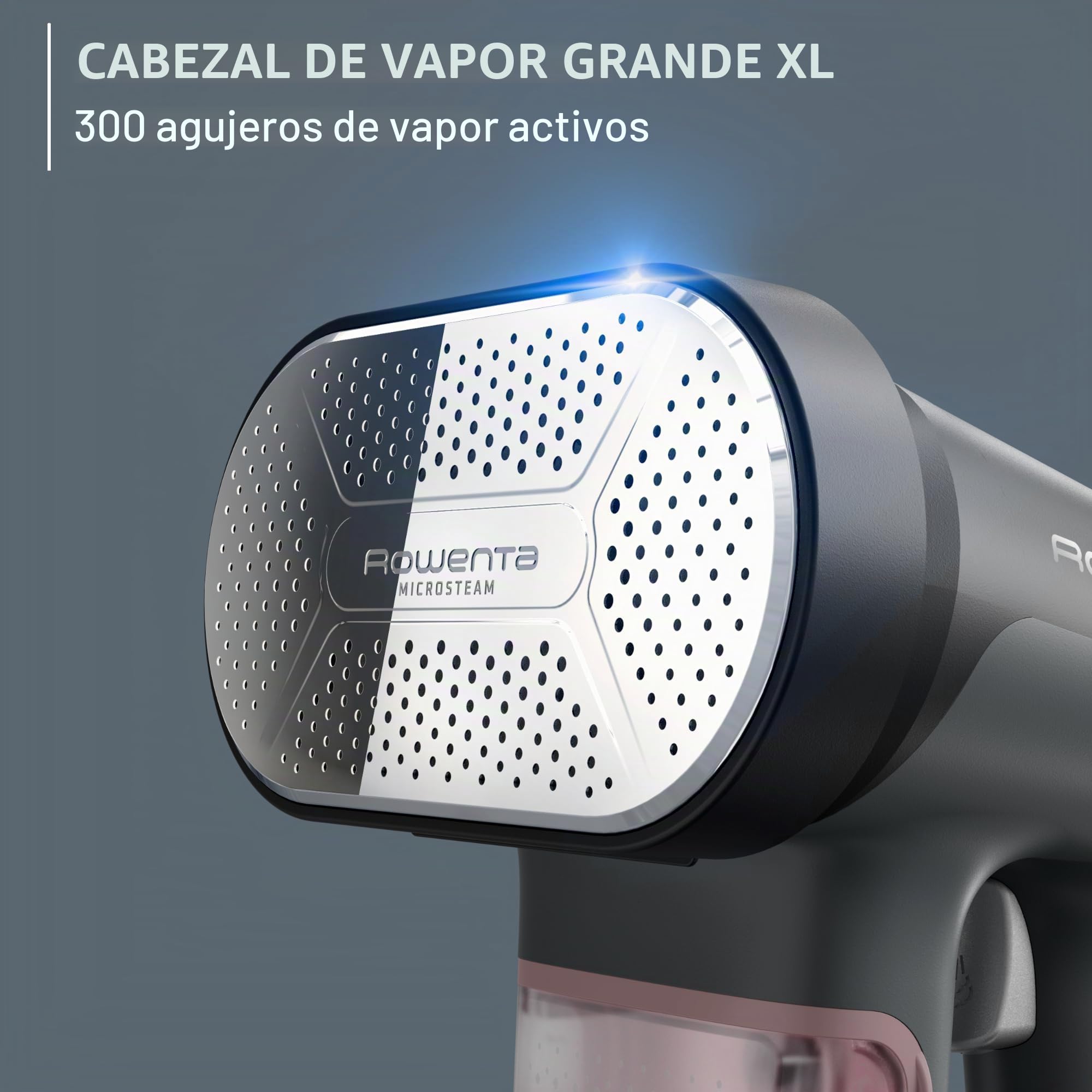 Rowenta - Vaporizador de hierro para ropa, vaporizadores de mano 3 en 1, vaporizador de ropa, planchado, removedor de pelusas, tanque de 7.8 onzas, 1875 vatios, apagado automático, negro y rosa