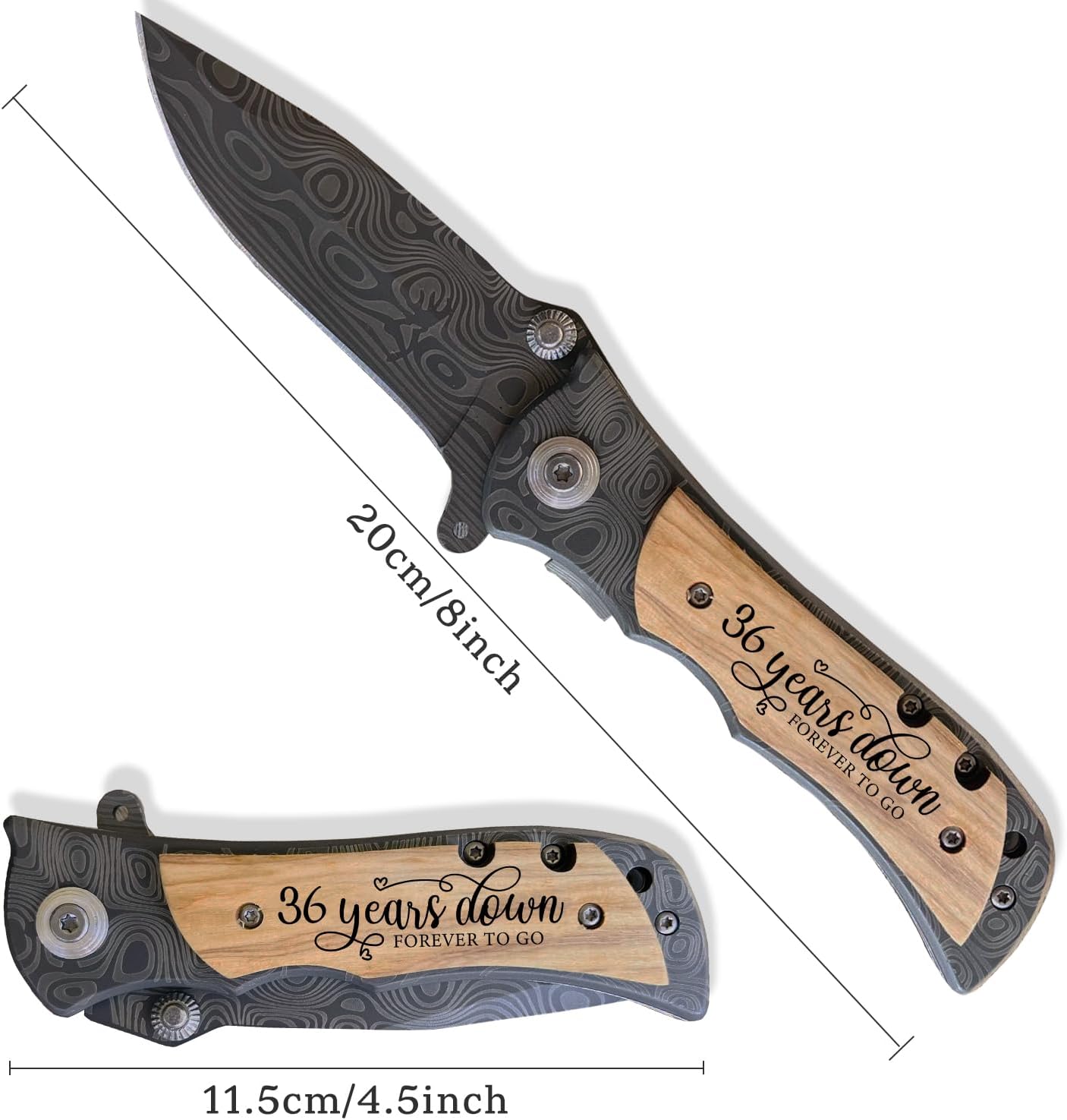 36th Wedding Keepsake for Him, 36 Years Marriage Gift for Husband, Bone China Anniversary Present for Men