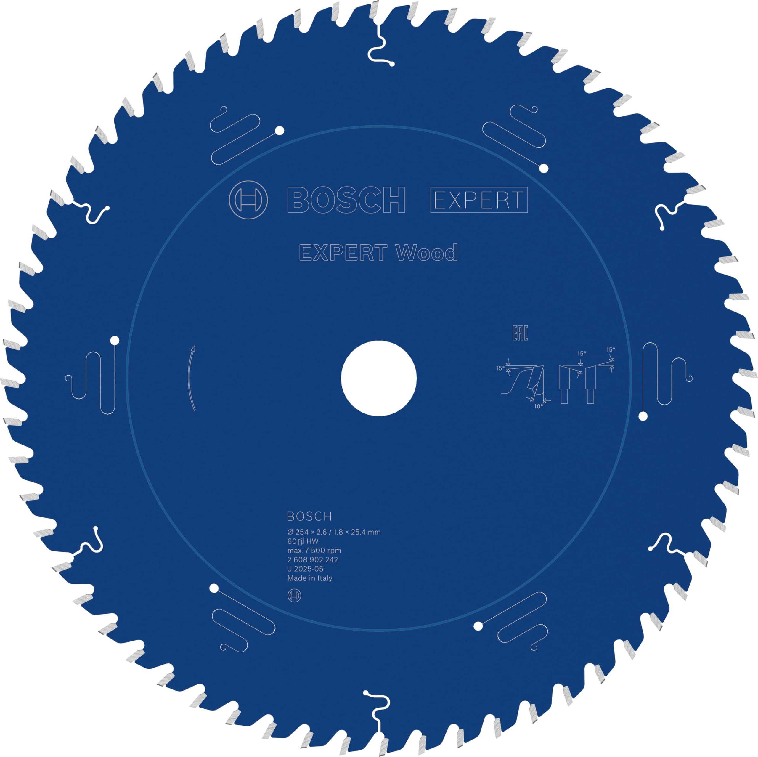Bosch 1x Tarcza pilarska EXPERT Wood (do Miękkie drewno, Ø mm, Professional Akcesoria Przewodowa stołowa pilarka tarczowa)