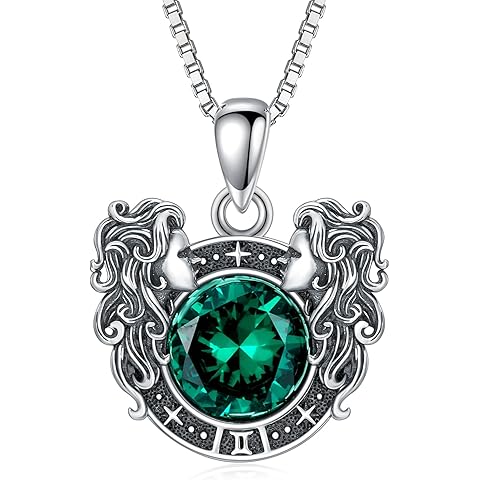 LONAGO Zodiac Sign Necklace Celestial Constellation Necklace Horoscope Astrology Zodiac Pendant Necklace Gift for Women