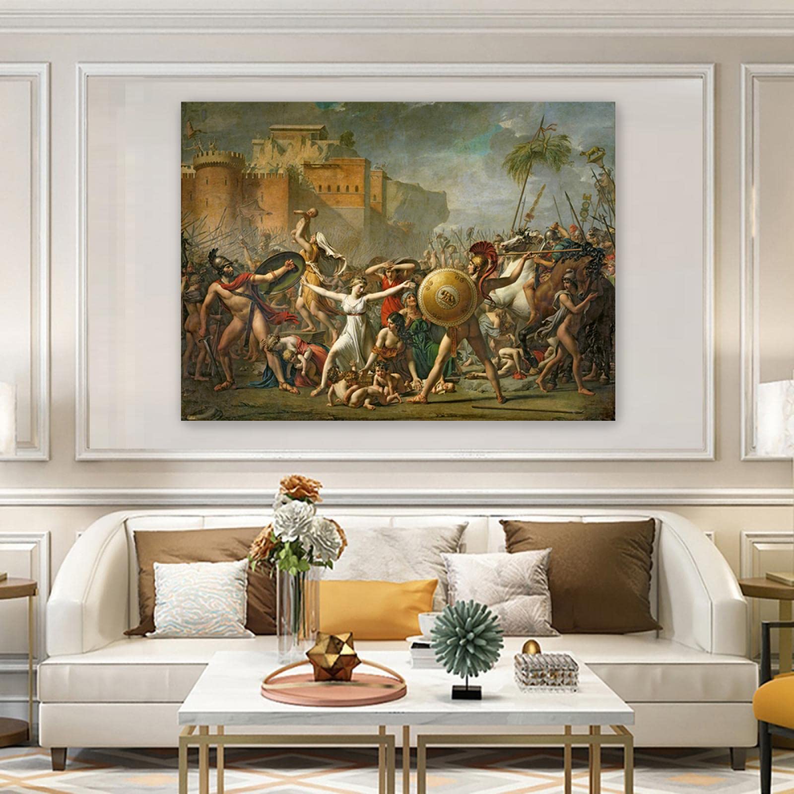 Stampa Artistica "Le Sabine" Di Jacques-Louis David – Poster HD Su Carta Premium 270gr – Idea Regalo Made In Italy (A1)