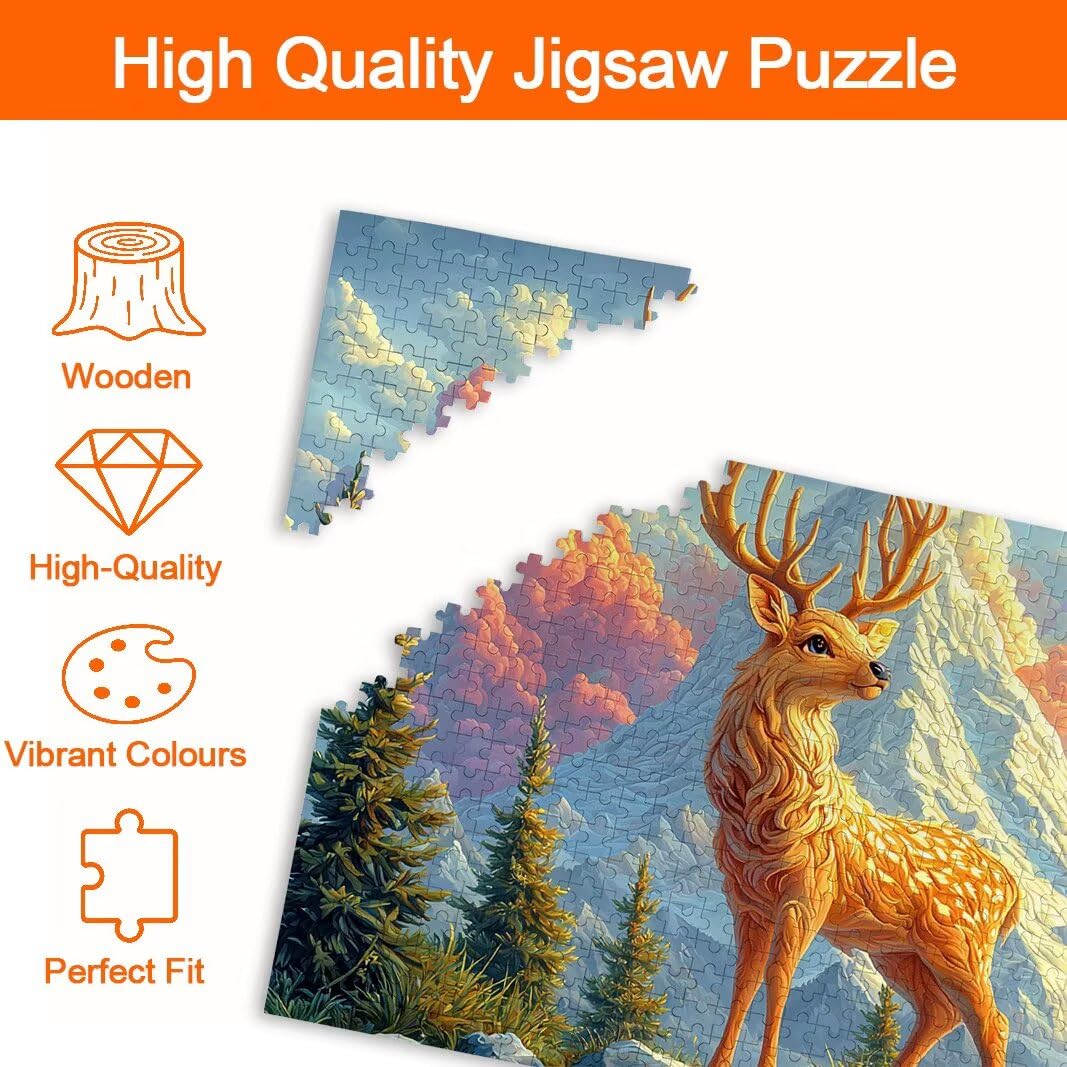 Puzzle 2000 Pezzi, Puzzle Cervo, Misura: 100x71cm, Regalo Donna/Uomo -8791