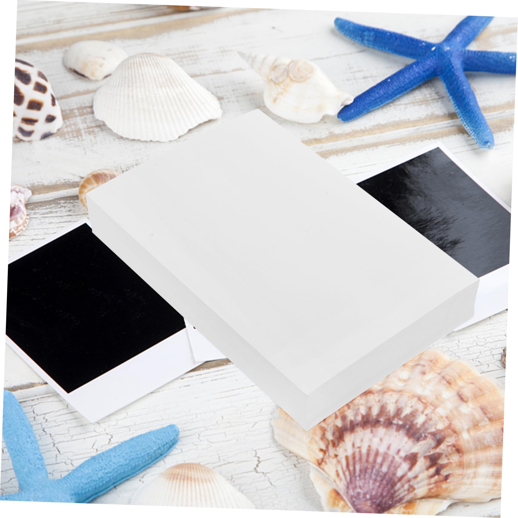 MAGICLULU Carta Fotografica Autoadesiva Bianca Formato 100 Fogli Alta Brillantezza per Stampanti Fotografiche e Uso Quotidiano in Album Fotografici