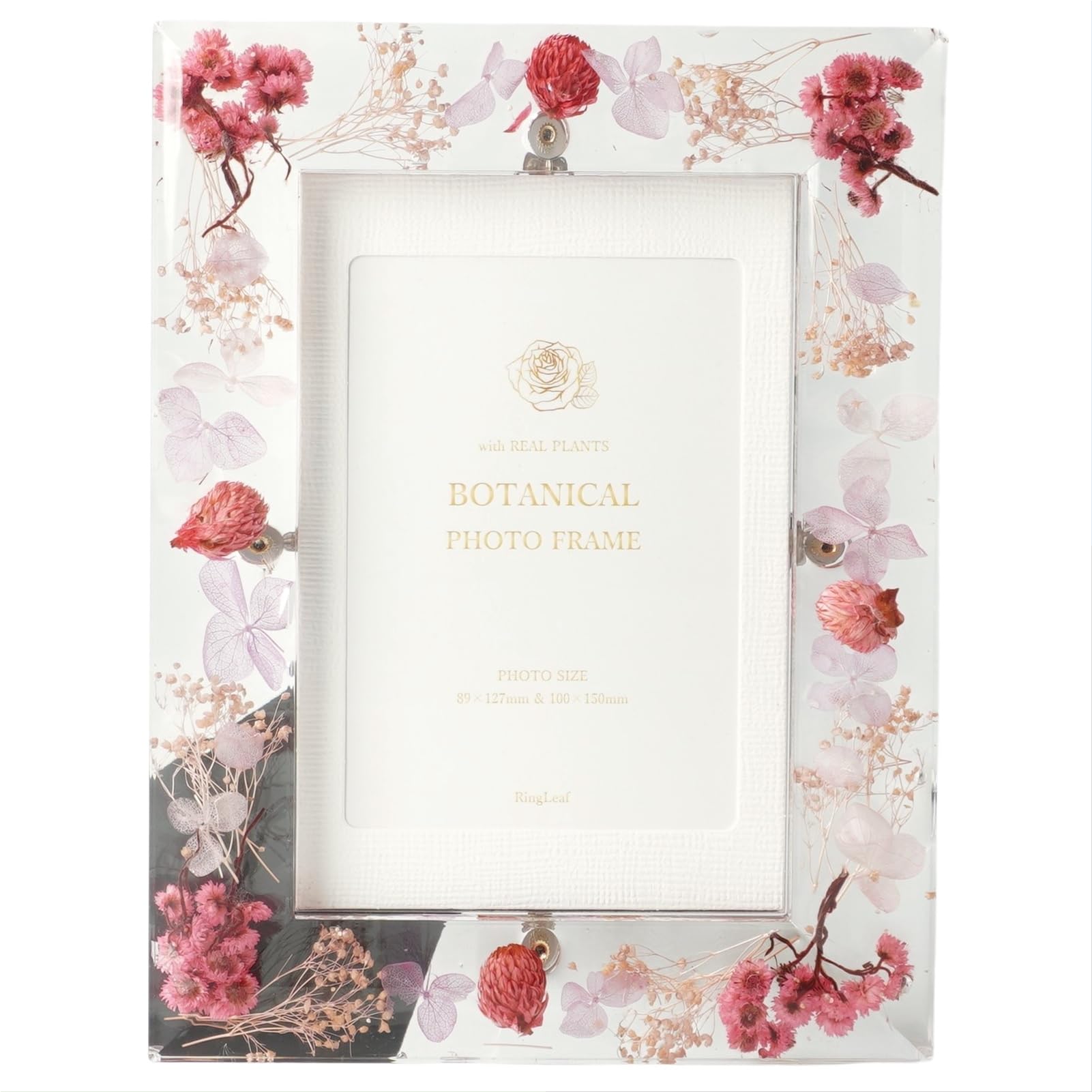 Amazon.co.jp: RingLeaf ボタニカルフレーム 美しいドライフラワーの