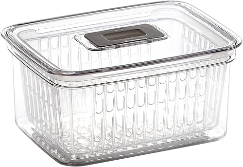 BINO  Ahorro de productos  6.8 tazas1.6 litros  Contenedores de almacenamiento para refrigerador para frutas y verduras  Almacenamiento de verduras