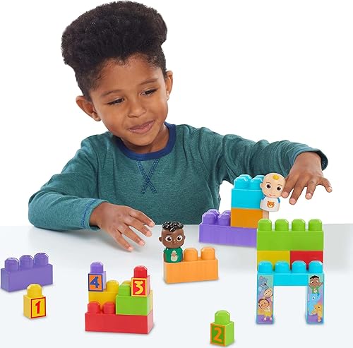 Vista 4 de Just Play CoComelon - Juego de 20 figuras de construcción de bloques grandes