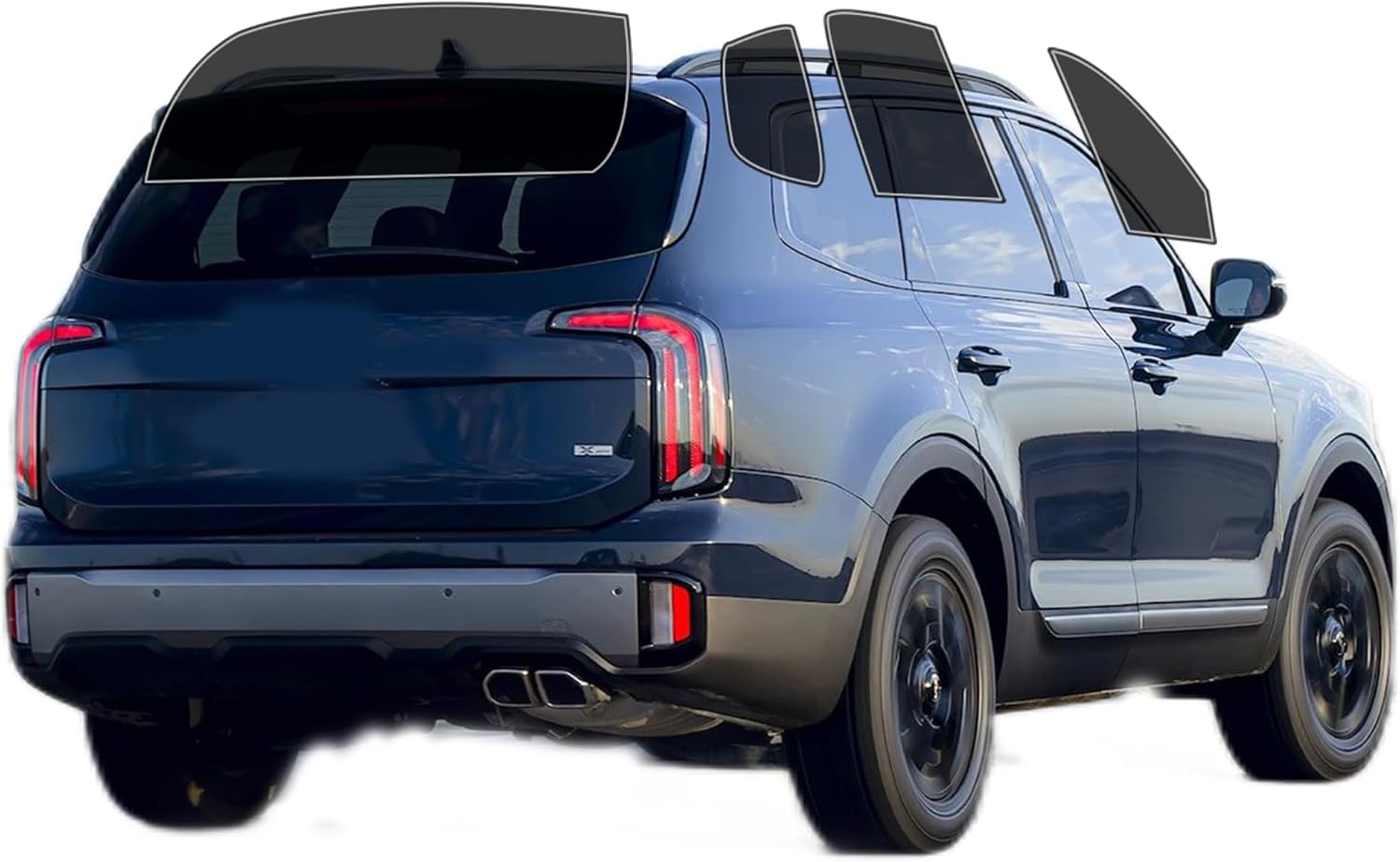 AUTOTEK Precut Windows Tint Film All Sides Cars Sun Blocking Protection Privacy Anti Shatter Glass 2 Ply Film Any Tint Shade kit for KIA Telluride 2020-2024