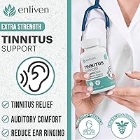 Vista 3 de Alivio de tinnitus de fuerza recetada, alivio de tinnitus recomendado por médicos para anular las orejas, fórmula extra fuerte, flavonoide sobre