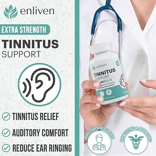 Miniatura 3 de Alivio de tinnitus de fuerza recetada, alivio de tinnitus recomendado por médicos para anular las orejas, fórmula extra fuerte, flavonoide sobre
