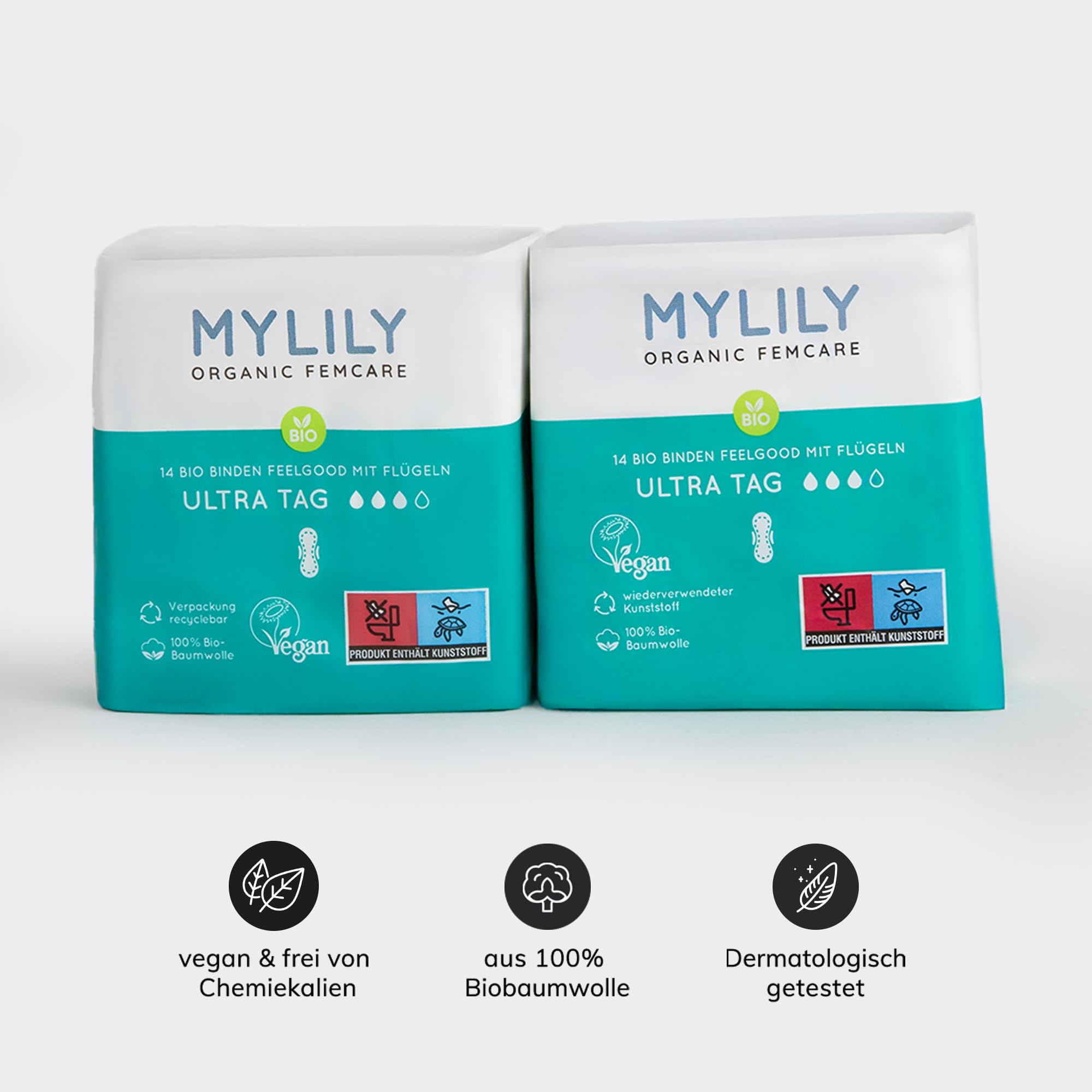 MYLILY® First Period Kit | Erste Periode Set | Geschenk Mädchen & Teenager, 11 Jahre und älter | Bio-Periodenprodukte, Aufklärungsbuch und vieles mehr I Geschenk erste Menstruation