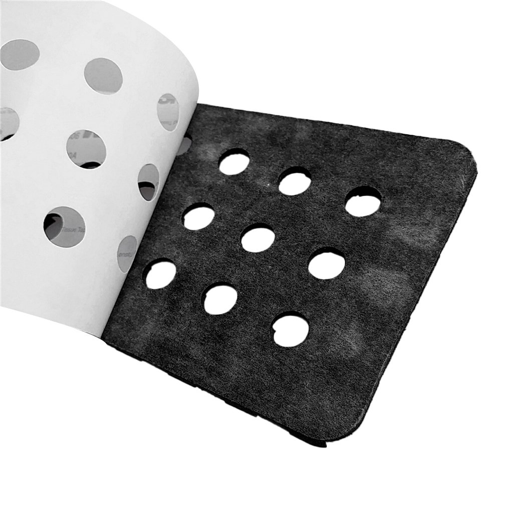 5 almohadillas cuadradas ranuradas para tabla de surf SUP Traction Deck Grip Tail Pad Negro