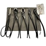 5-Piece Bonsai Tool Set,Knob Cutter,Concave Cutter,Wire Cutter,Jin Pliers,Bonsai Scissors