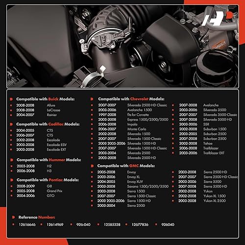 Miniatura 2 de A-Premium Interruptor del sensor de presión de aceite del motor compatible con GM 1997-2009 – Chevy GMC Buick Cadillac Pontiac Hummer – Silverado