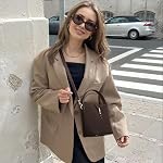 BOSTANTEN Petit sac à seau pour femmes Sacs à croix Trendy Vegan cuir Purses d'épaule Designer Ladies Sacs a main