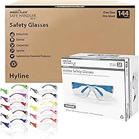 Vista 13 de SAFE HANDLER Hyline - Lentes de seguridad ANSI Z87.1, resistentes a los impactos, lentes de policarbonato irrompibles, antiarañazos