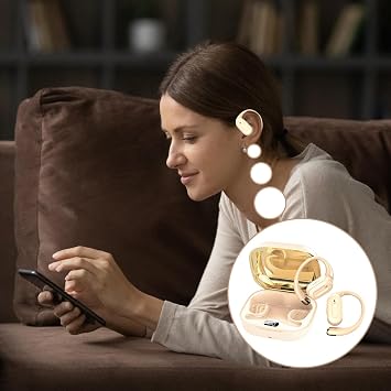 Open-Ear Headphones, Earpiece Headset for Women Kids Exercise Running Swimming Game Streaming Translation Portable Player