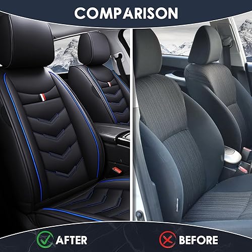 Miniatura 6 de Juego completo de fundas de asiento de vehículo, para Dodge RAM 2500 2000-2022, de cuero impermeable, protectores de asiento, adecuados para bolsa