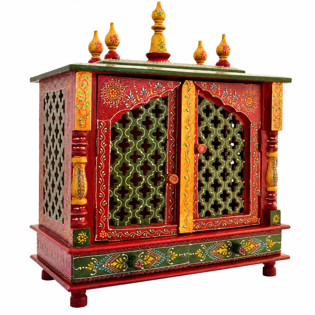 Wooden Home Temple - Pooja Mandir for Spiritual Space -1 Wooden Home Temple - Pooja Mandir for Spiritual Space -1