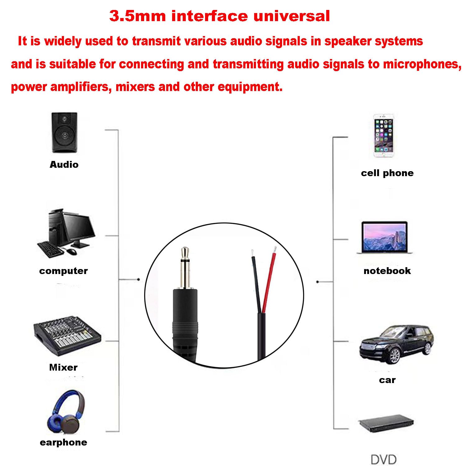 Connettori Jack 3.5mm Per Saldatura - Pack Da 15 Pezzi Con Cavo Da 30cm - Foto 6