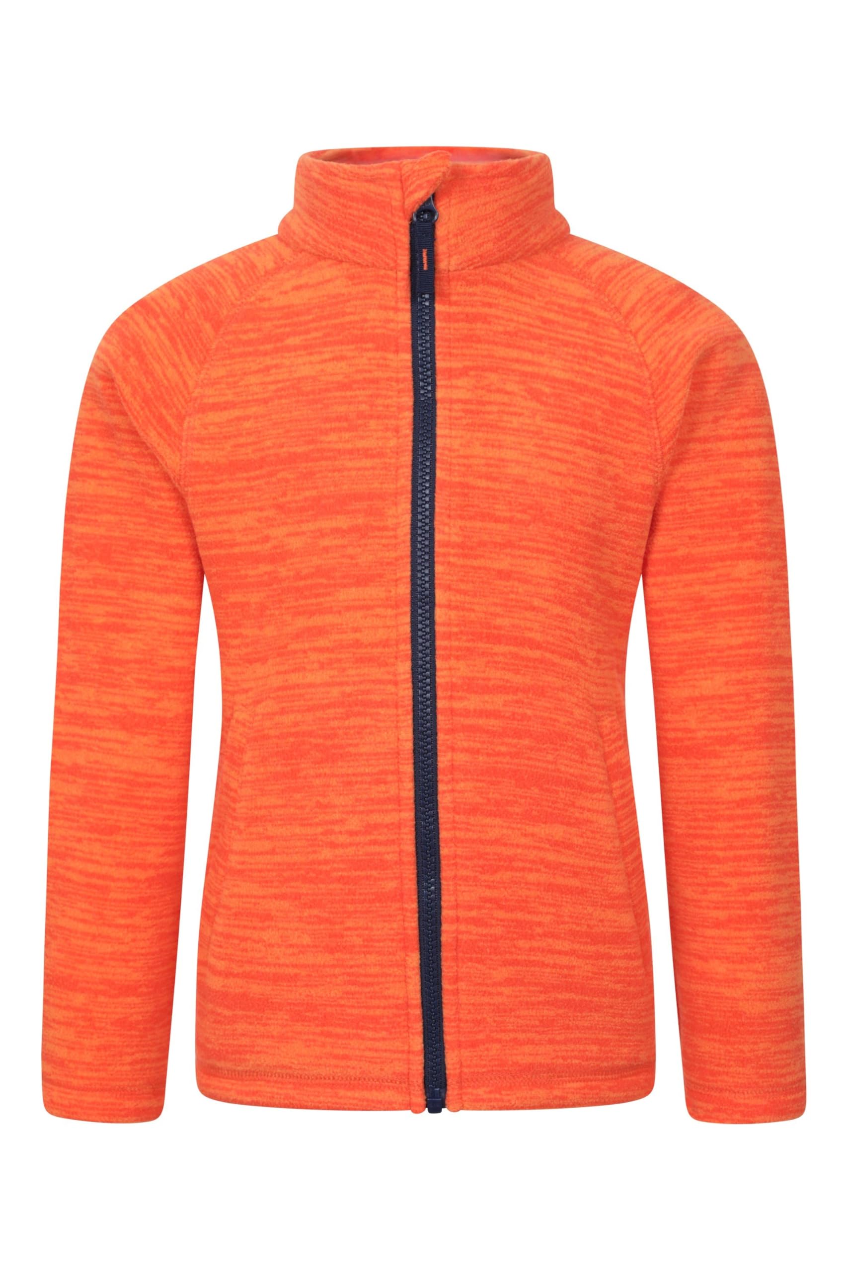Mountain Warehouse Unisex Kids Orange (01) Snowdonia Ii Kids Fleece - Lightweight, Quick Drying Sweatshirt - Outdoors Kids Size 11-12 Years