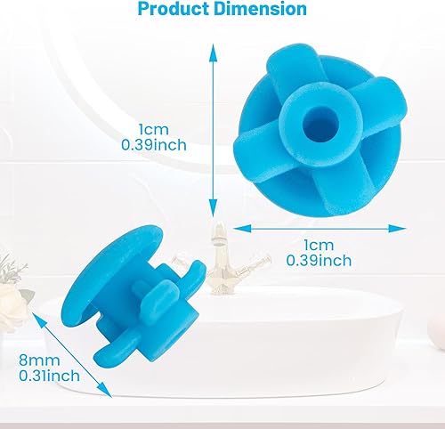 Miniatura 3 de 6 piezas de repuesto para válvula de depósito de depósito, tapón de depósito azul compatible con Waterpik Water Flossers WP900, WP112, WP250, WP300,