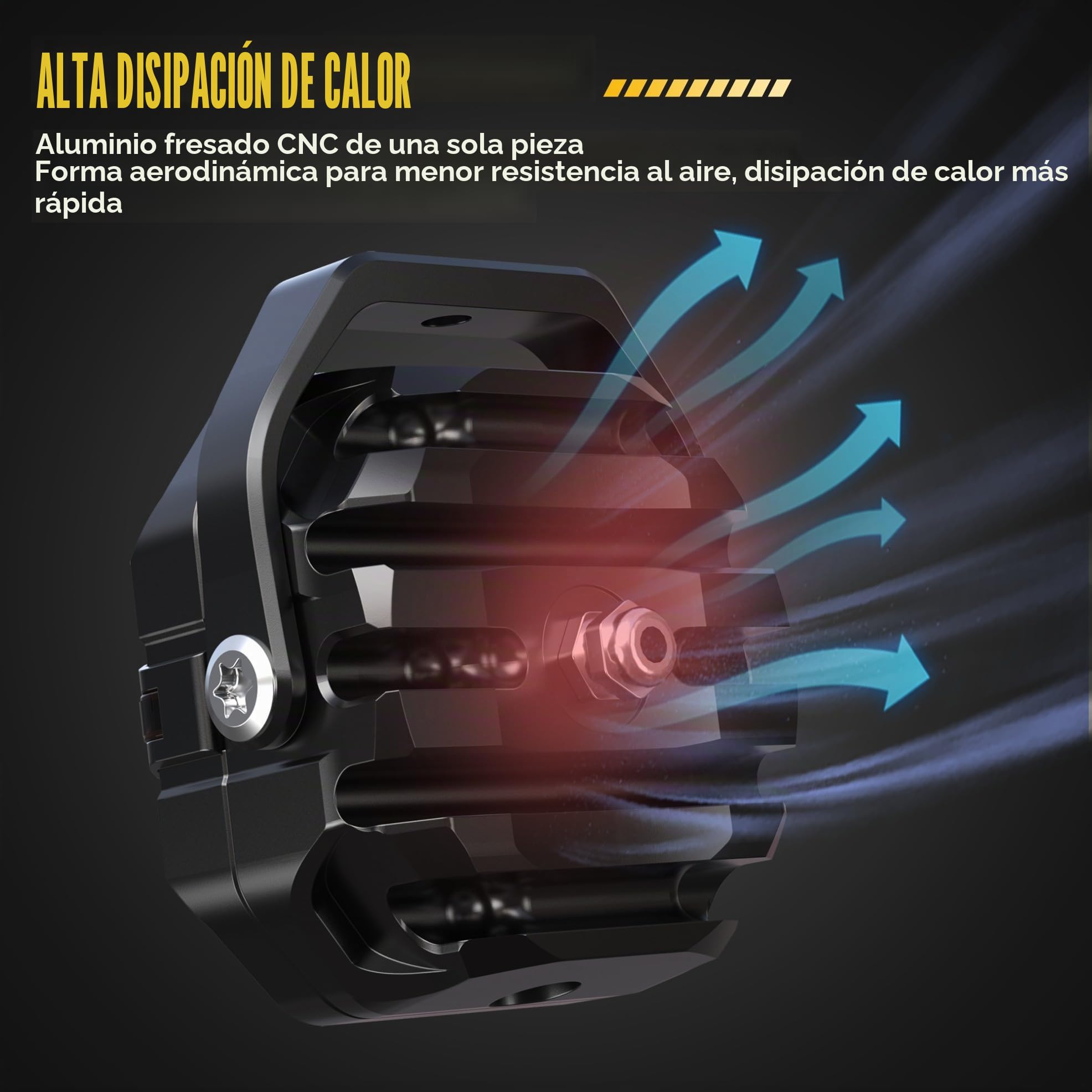 Future Eyes Faros LED Moto Homologados ECE E-Mark E57 – 120W 12000LM Luces Auxiliares, Faros Antiniebla LED, IP67 Impermeable, Luces Exploradoras Moto, 800M Largo Alcance, 360° Ajustable
