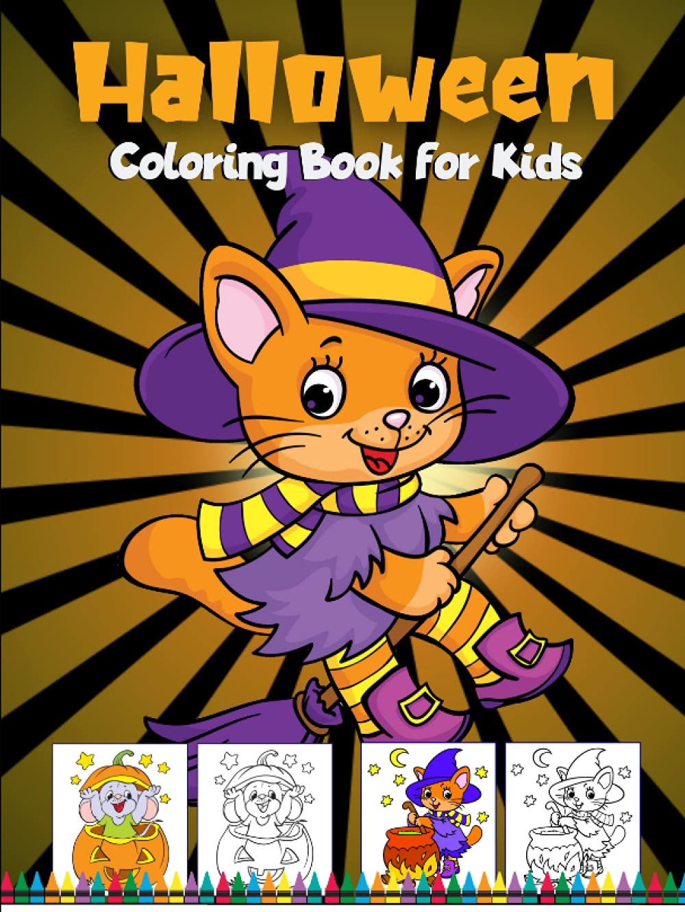 Halloween Coloring Book for Kids: Spooky and Fun Halloween Coloring Pages for Kids Ages 4-8 | Witch (Children's Halloween Books)