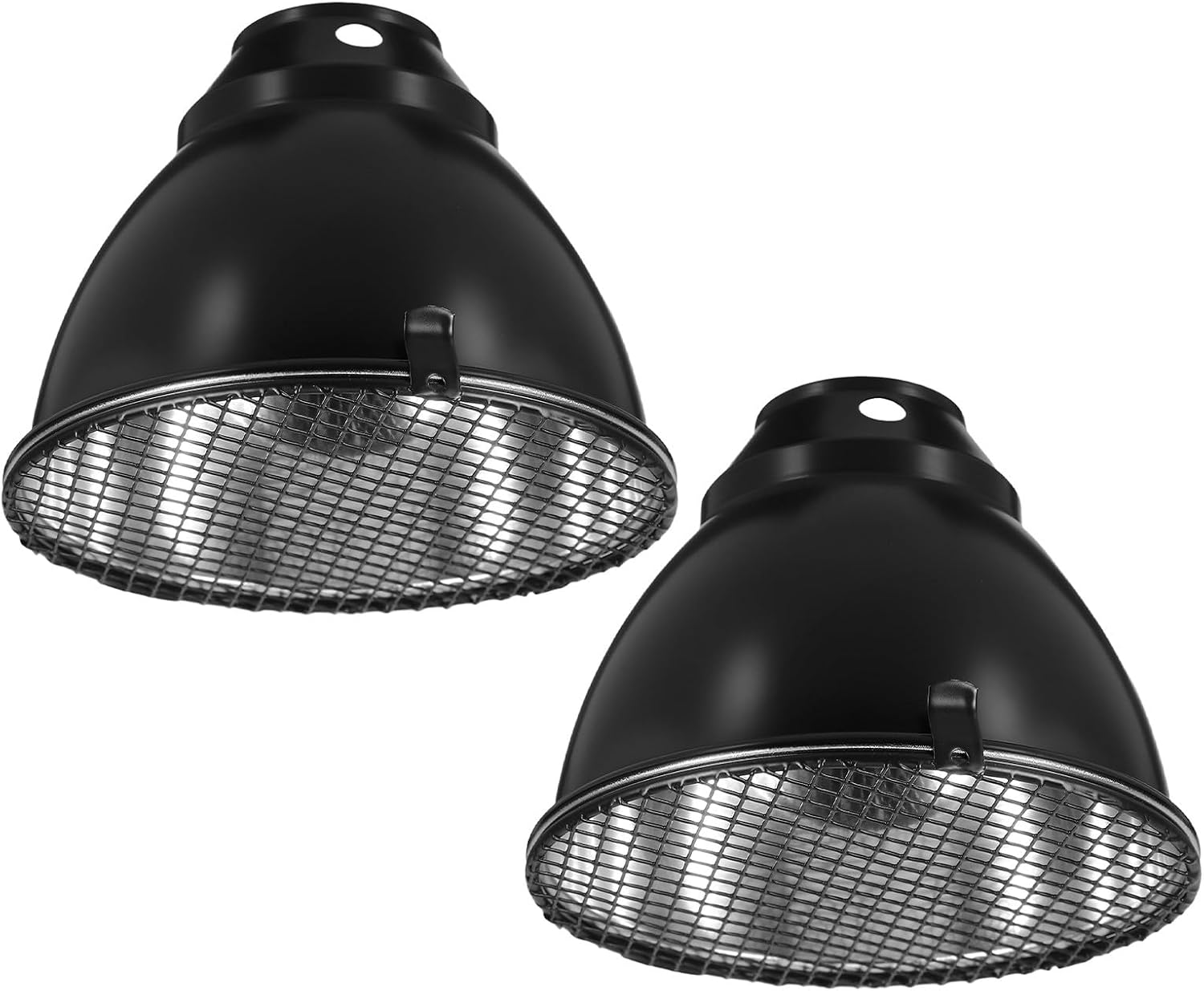DECHOUS 2 Sets Reptile Light Fixture Cover - Light Dome Cover Reptile Heat Lamp Lampshade for Tortoise Leopard Gecko Snake Bearded Dragon