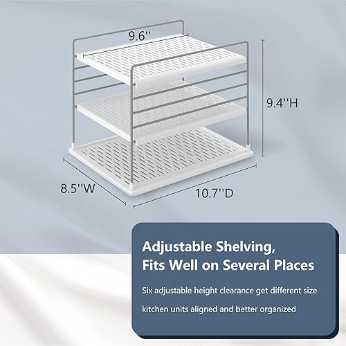 Miniatura 2 de WANCHIY Organizadores y almacenamiento de despensa, organizador de papel de aluminio y plástico, soporte de compartimento dividido para papel de