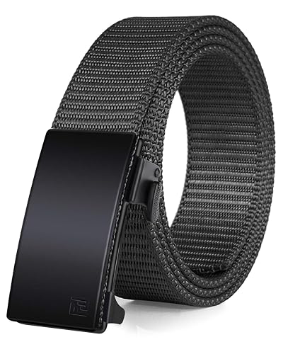 FAIRWIN Men's Ratchet Belt, Nylon Tactical Belt, Adjustable Ratcheting Buckle for Golf Work Casual Outdoor Hiking Daily