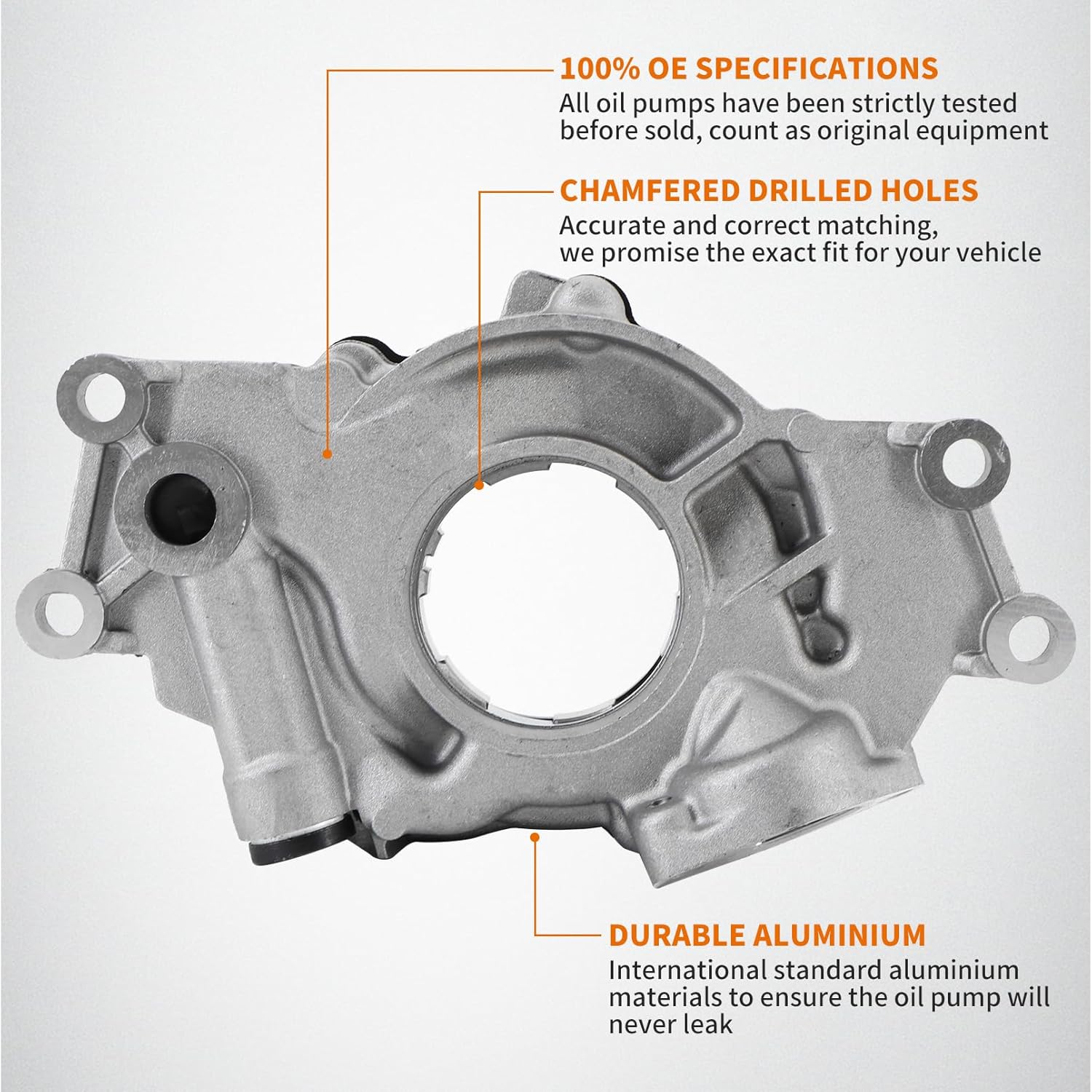 high Volume Oil Pump for Silverado Suburban, Tahoe Trailblazer GMC Sierra Yukon Escalade Gen 3/4 4.8 5.3 6.0L LS1 LS2 LS3 M295HV Steady Flow Durable