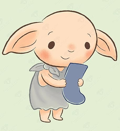 Miniatura 8 de DIAMOND ART CLUB Harry Potter - Kit de pintura de diamante en lienzo medio gigante adorable de 13 x 18 pulgadas (12.9 x 18.0 in)